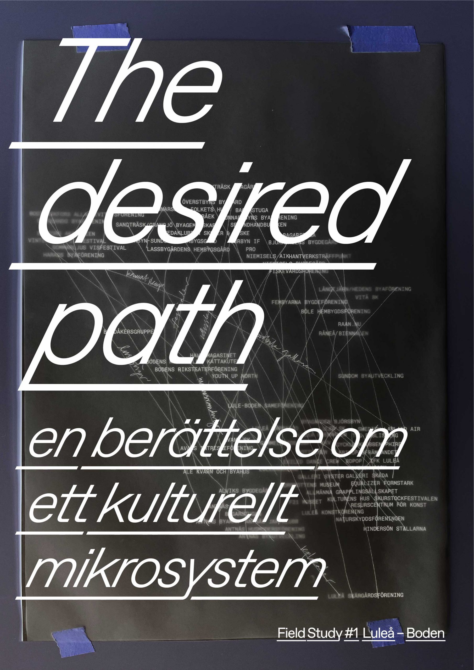 Bild på ett tidningsomslag med texten The desired path