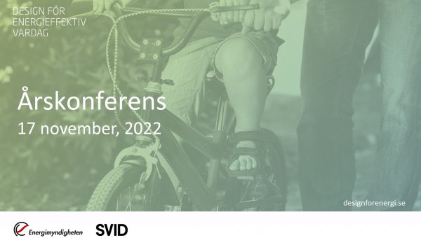 Energi och design högaktuellt – lyssna till projekten som skapar lösningar. Stiftelsen Svensk Industridesign, årskonferens