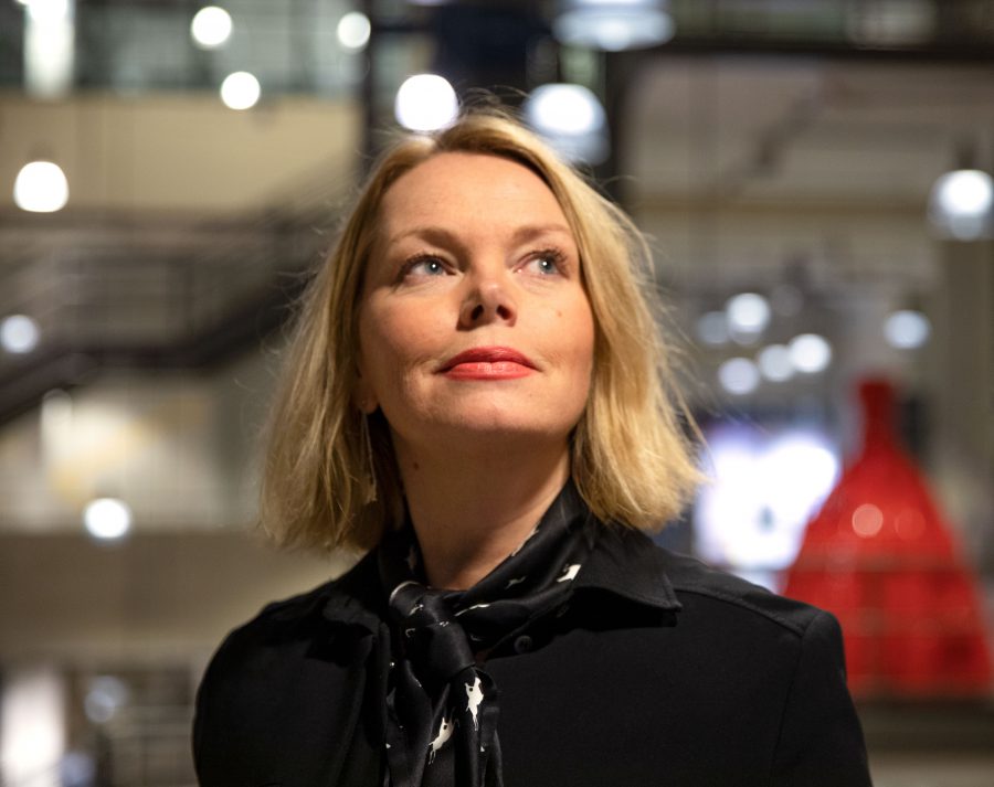 Porträtt på en av pristagarna, Ulrika Sjölund.
