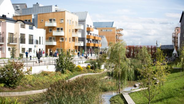 Rådets nyhetsbrev ute nu. Broparken i Vallastaden, Linköping. Bild: David Einar