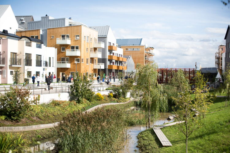 Rådets nyhetsbrev ute nu. Broparken i Vallastaden, Linköping. Bild: David Einar