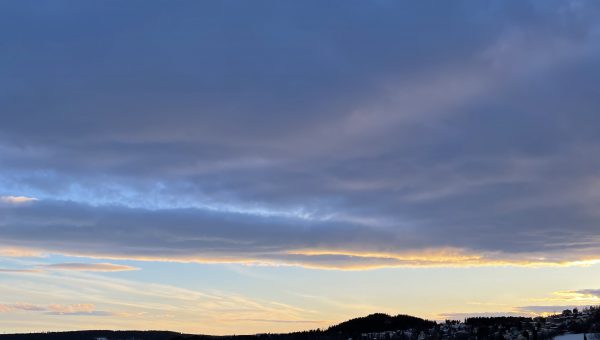 Besöksnäring för hållbarhet i Östersund. Foto från Östersund - himmel och hav.