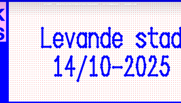 bild med texten Levande stad 14/10 2025.