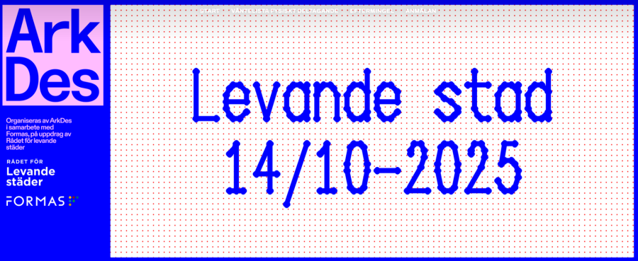 bild med texten Levande stad 14/10 2025.