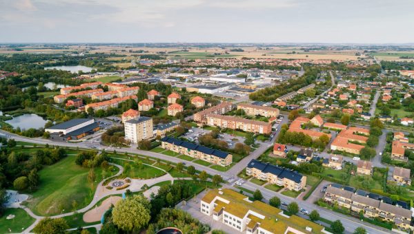 Översiktbild över bostadsområde